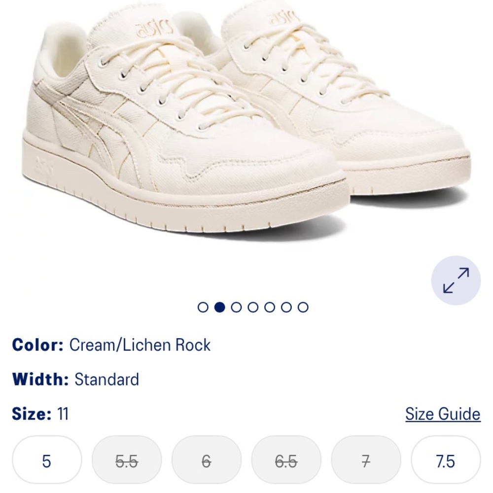 ASICS Japan S white sneakers
